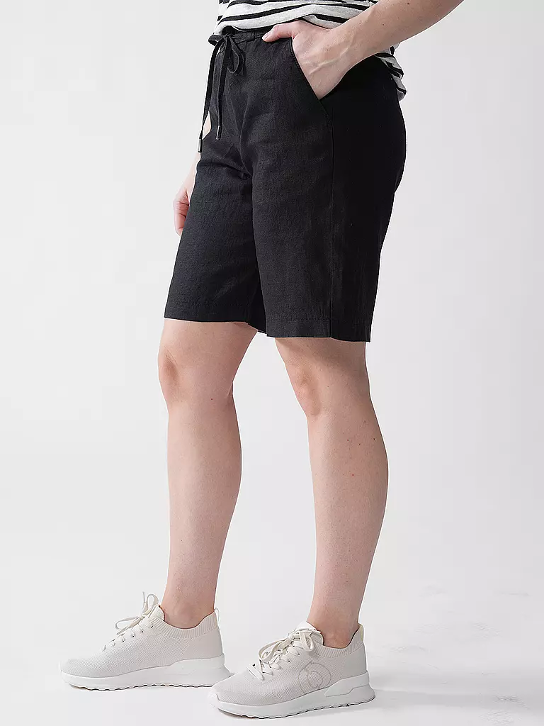 BRAX | Shorts di lino MEL B | Nero