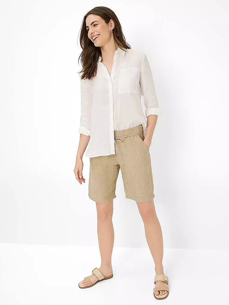 BRAX | Shorts di lino MEL B | Beige