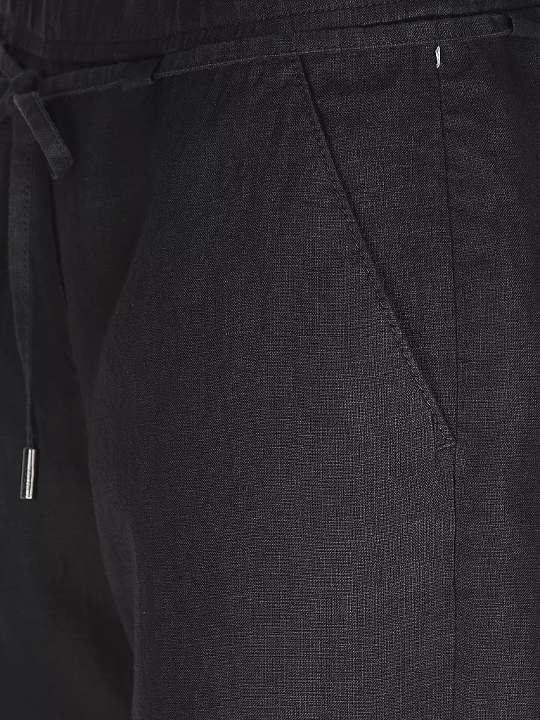 BRAX | Shorts di lino MEL B | Nero