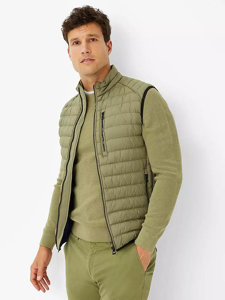 BRAX | Steppgilet WILLIS | Verde chiaro