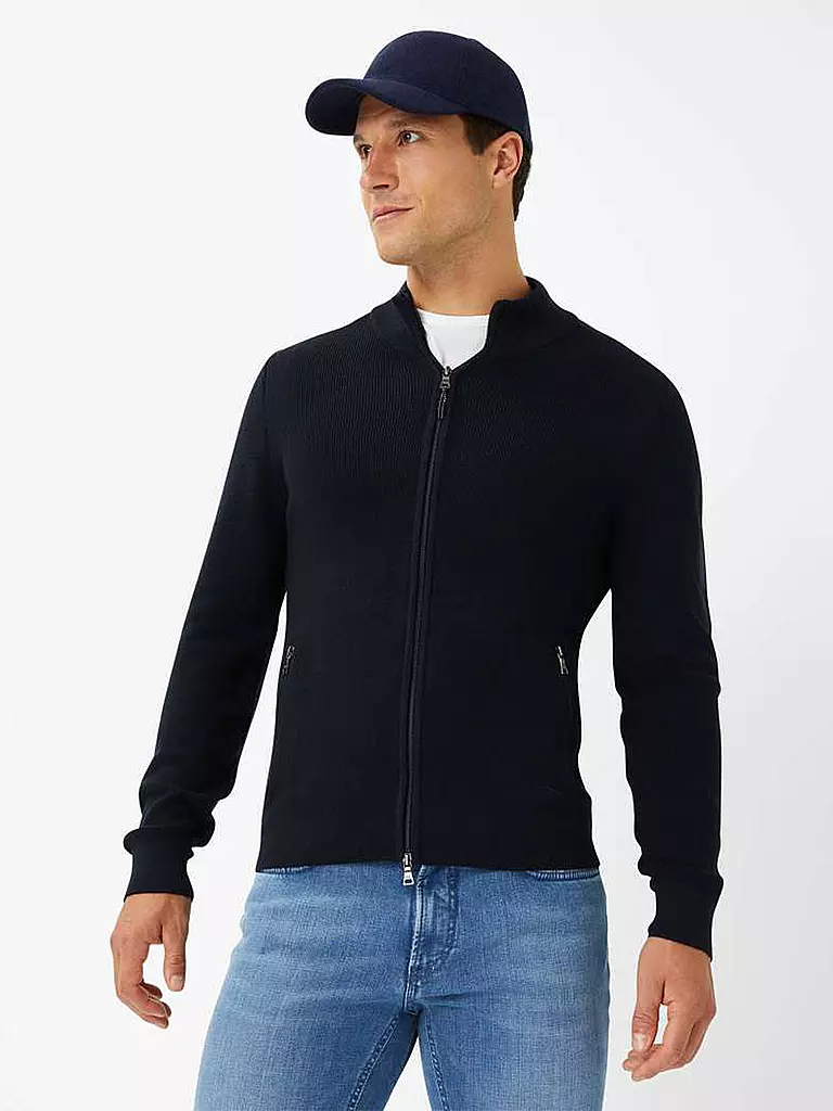 BRAX | Strickjacke JOHN | Blu scuro