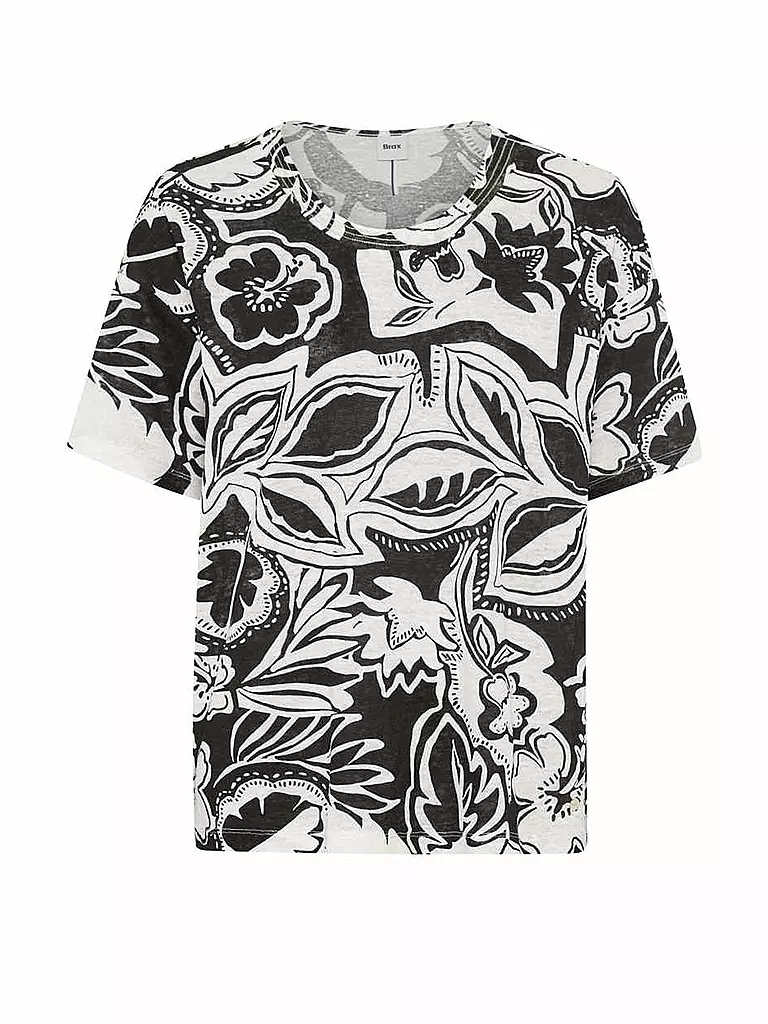 BRAX | T-shirt in lino CANDICE | Nero