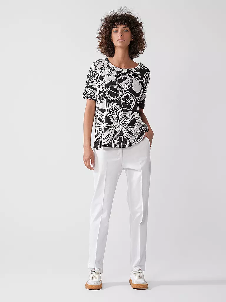 BRAX | T-shirt in lino CANDICE | Nero