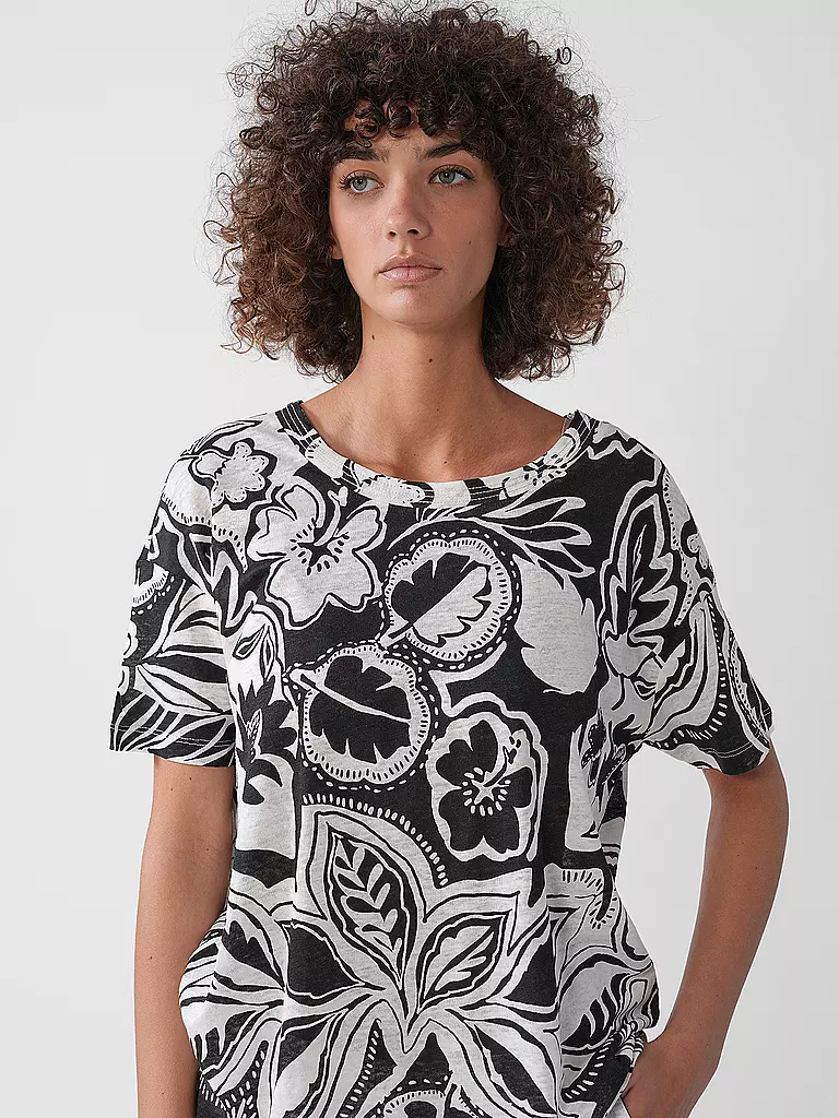 BRAX | T-shirt in lino CANDICE | Nero