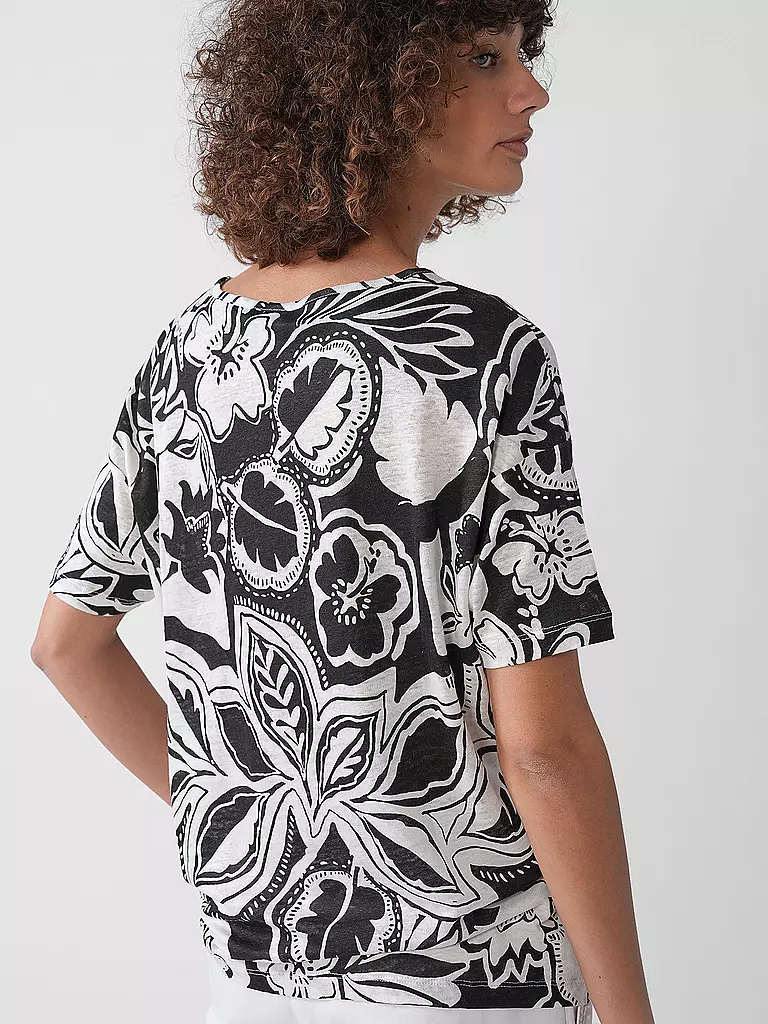 BRAX | T-shirt in lino CANDICE | Nero