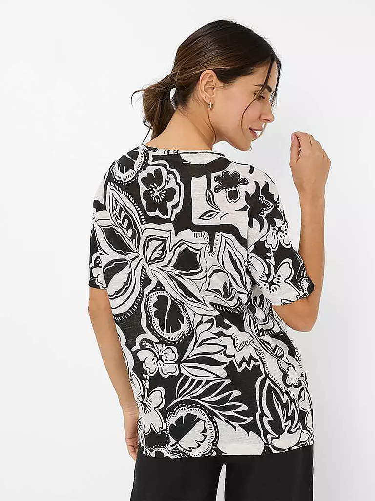 BRAX | T-shirt in lino CANDICE | Nero