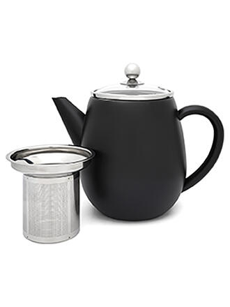 BREDEMEIJER | Teiera Duet® Eva 1,1L a doppia parete Nero/Vetro