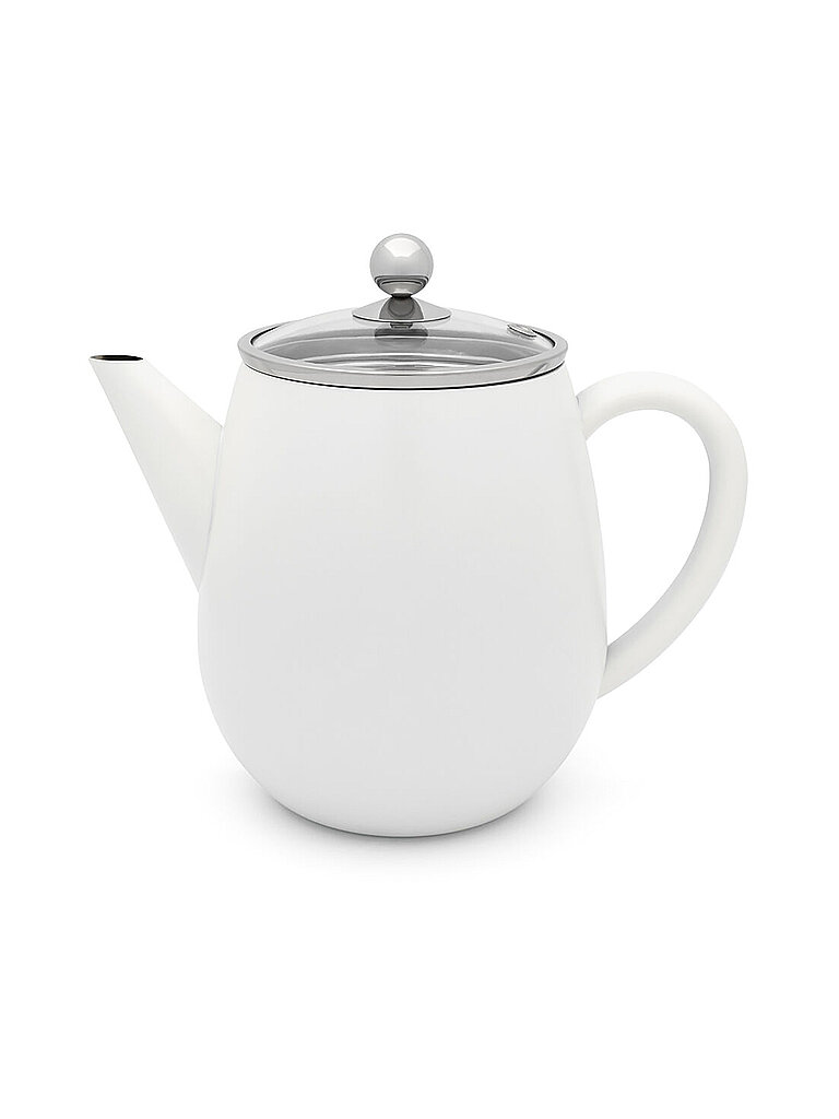 Teiera a doppia parete EVA 1,1 l Bianco / Opaco bianco