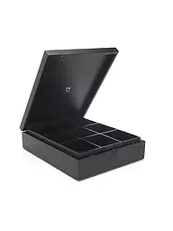 BREDEMEIJER | Scatola per bustine di tè 9 scomparti bambù nero | Nero