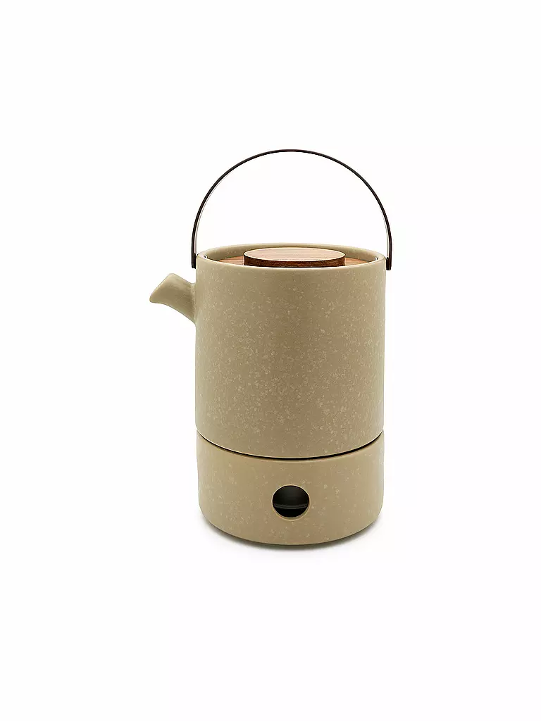 BREDEMEIJER | Set da tè UMEA 1,2 l grigio argilla/acacia | Cammello