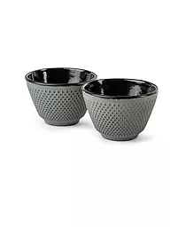BREDEMEIJER | Tazza da tè in ghisa XILIN Set da 2  Cammello | Verde chiaro
