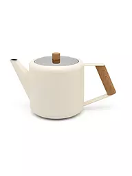 BREDEMEIJER | Teiera a doppia parete Boston 1,1 l Bianco opaco/Aspetto legno | Bianco