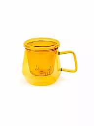 BREDEMEIJER | Teiera TEA FOR ONE LIVORNO 0,35l Vetro Verde Giada | Arancione