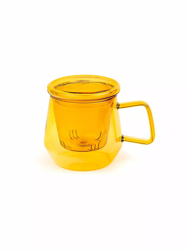 BREDEMEIJER | Teiera TEA FOR ONE LIVORNO 0,35l vetro ambra | Arancione