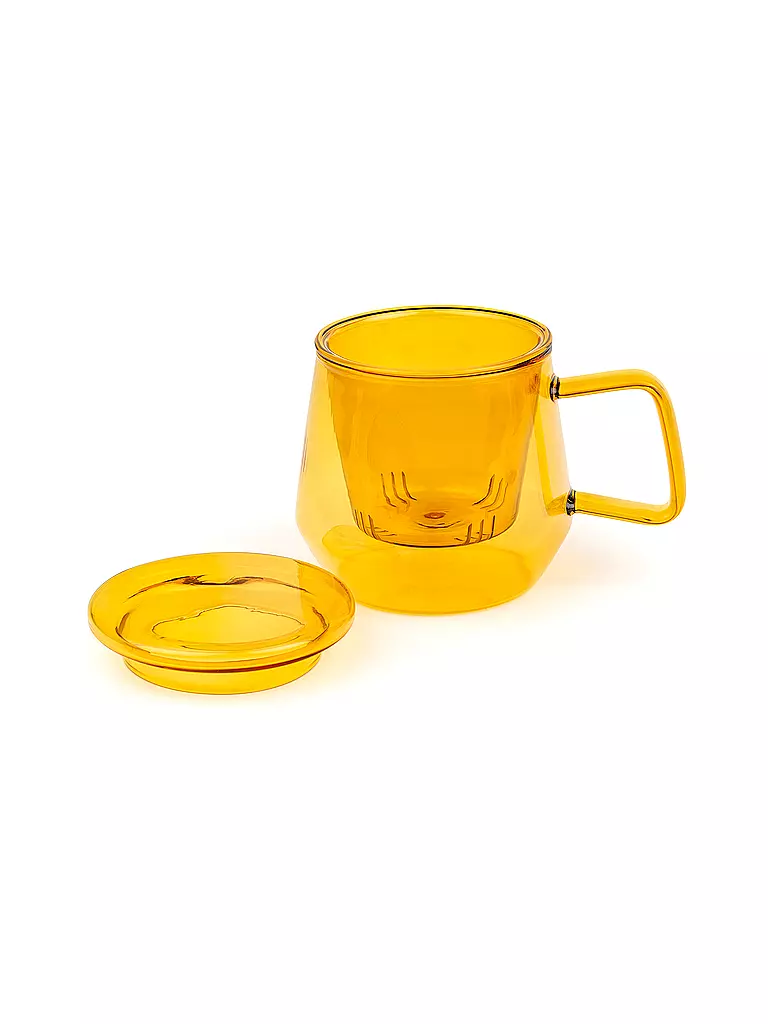 BREDEMEIJER | Teiera TEA FOR ONE LIVORNO 0,35l vetro ambra | Arancione