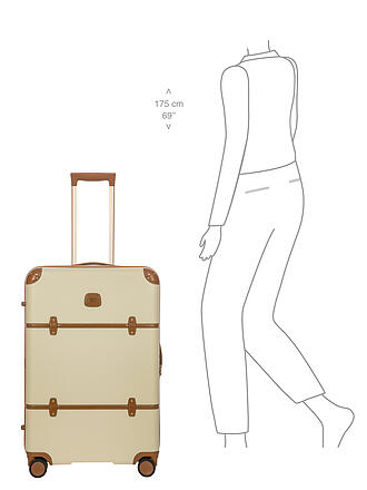 BRICS | Trolley hart BELLAGIO 70,5cm Creme