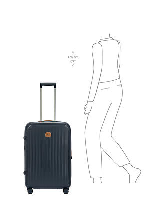 BRICS | Trolley 69cm espandibile TAORMINA Blue