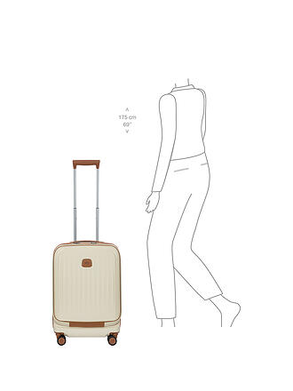 BRICS | Trolley da cabina 55 cm espandibile TAORMINA Cream
