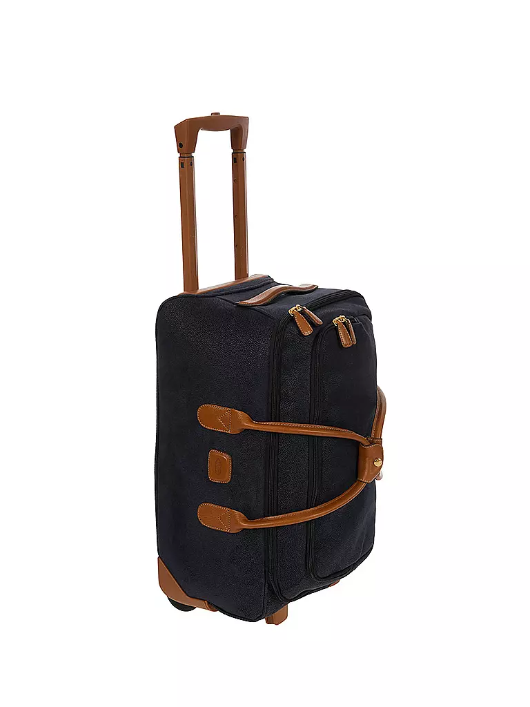BRICS | Borsa da viaggio con ruote "Life" 55cm (Blu) | Blu scuro