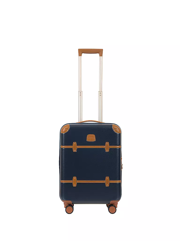 BRICS | Trolley "Bellagio" 55cm (Blu/Tabacco) | Blu