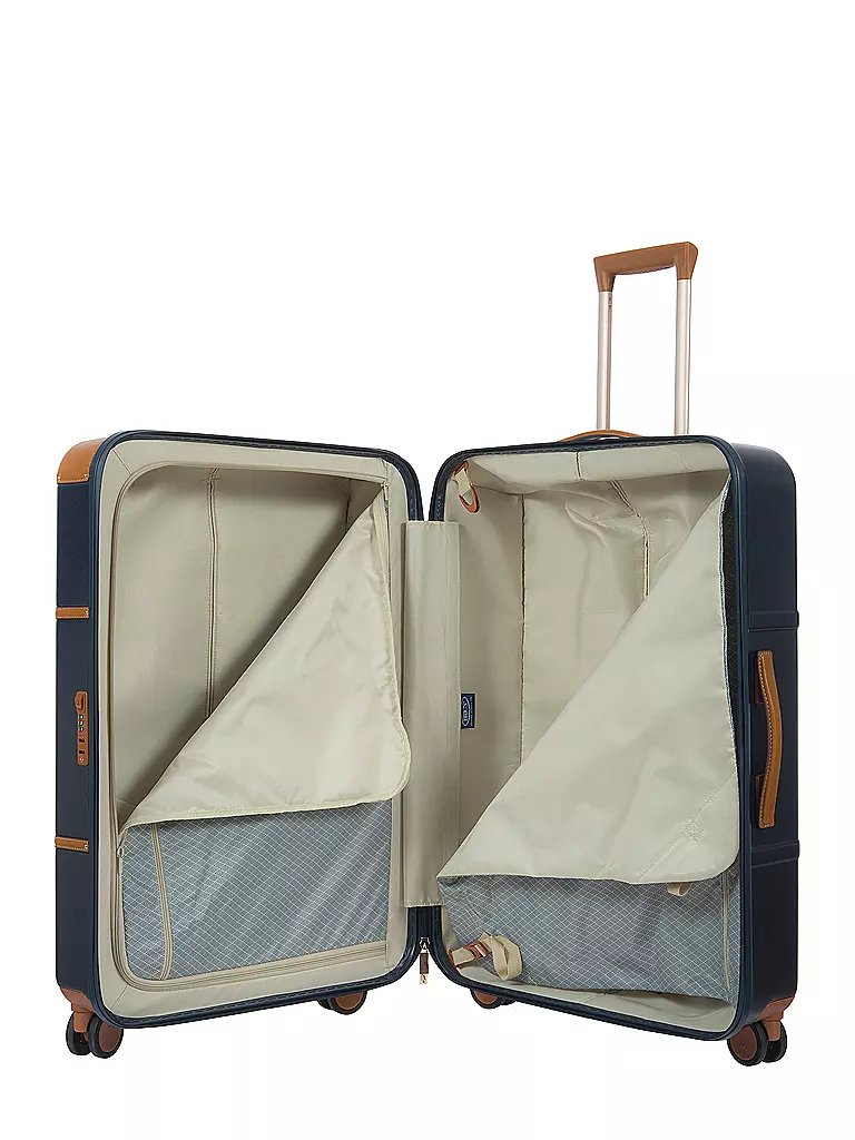 BRICS | Trolley "Bellagio" 76cm (Blu/Tabacco) | Blu