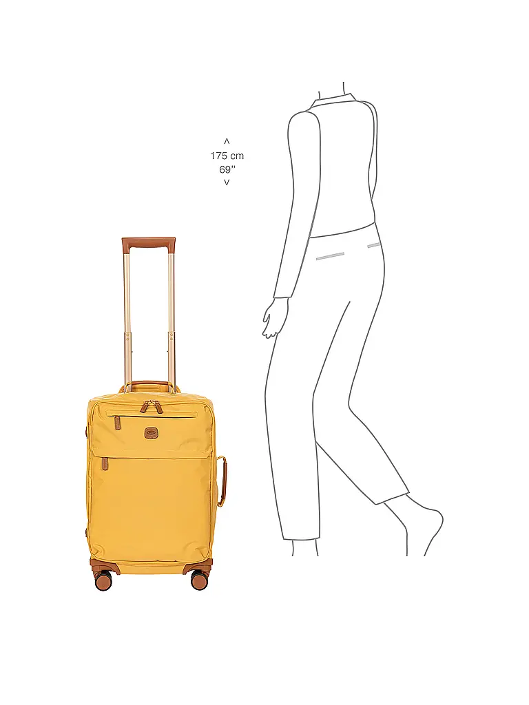 BRICS | Trolley X-Travel 55cm Miele / Honey | Giallo