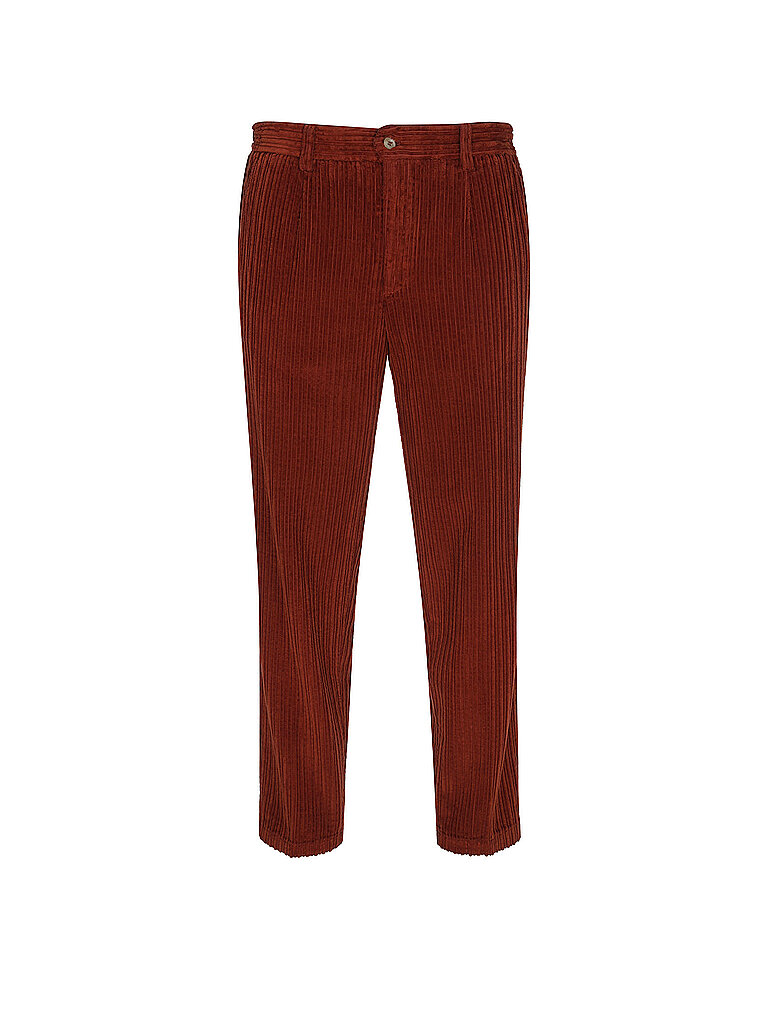 Pantaloni in velluto a coste PORTOFINO arancione 54