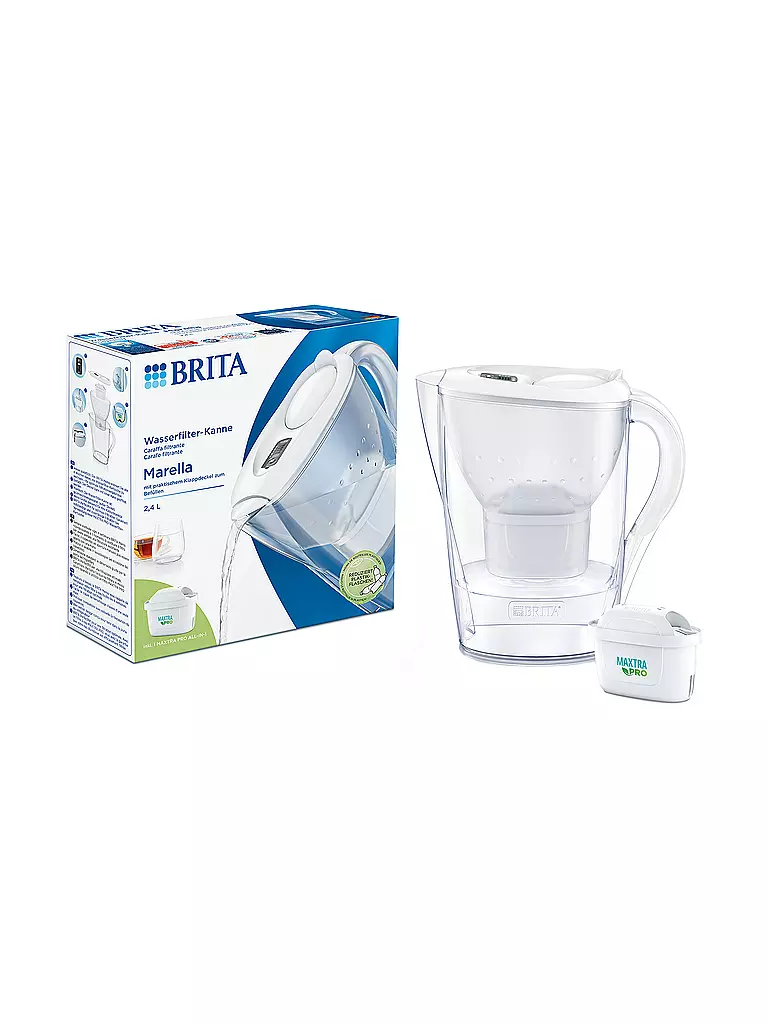 BRITA | Filtro per acqua MARELLA 1,4 l Bianco | Bianco
