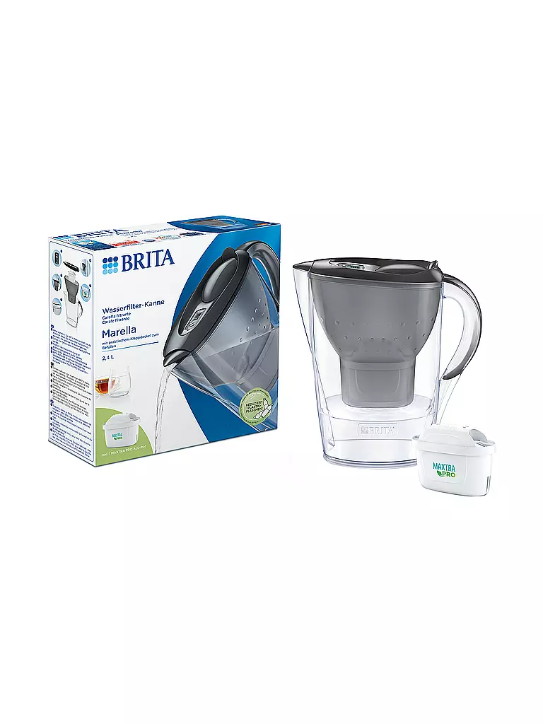 BRITA | Filtro per acqua MARELLA 1,4 l Grigio | Grigio