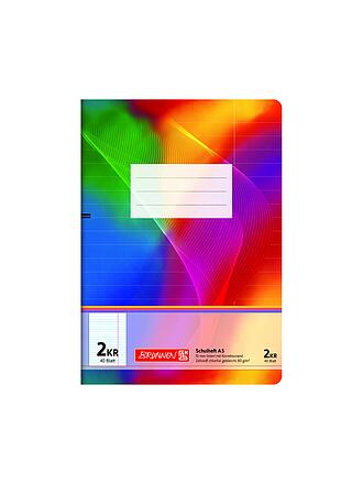 BRUNNEN VERLAG | Quaderno A5 Righe 10 mm 40 fogli con margine di correzione