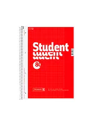 BRUNNEN VERLAG | Brunnen Collegeblock A4 con spirale, 80 fogli | Senza colore