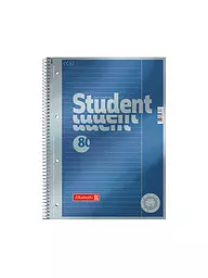 BRUNNEN VERLAG | Brunnen Collegeblock Premium A4 a righe, con spirale, 80 fogli | Senza colore