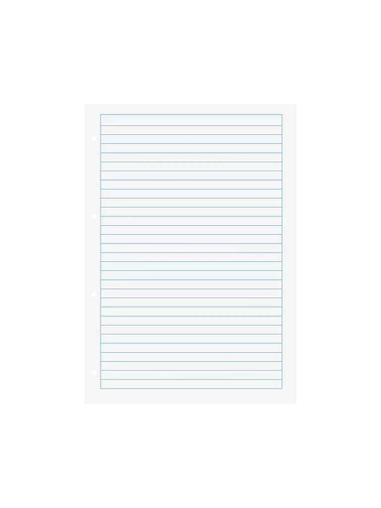 BRUNNEN VERLAG | Fogli a righe per raccoglitore ad anelli, 50 fogli con cornice | Senza colore