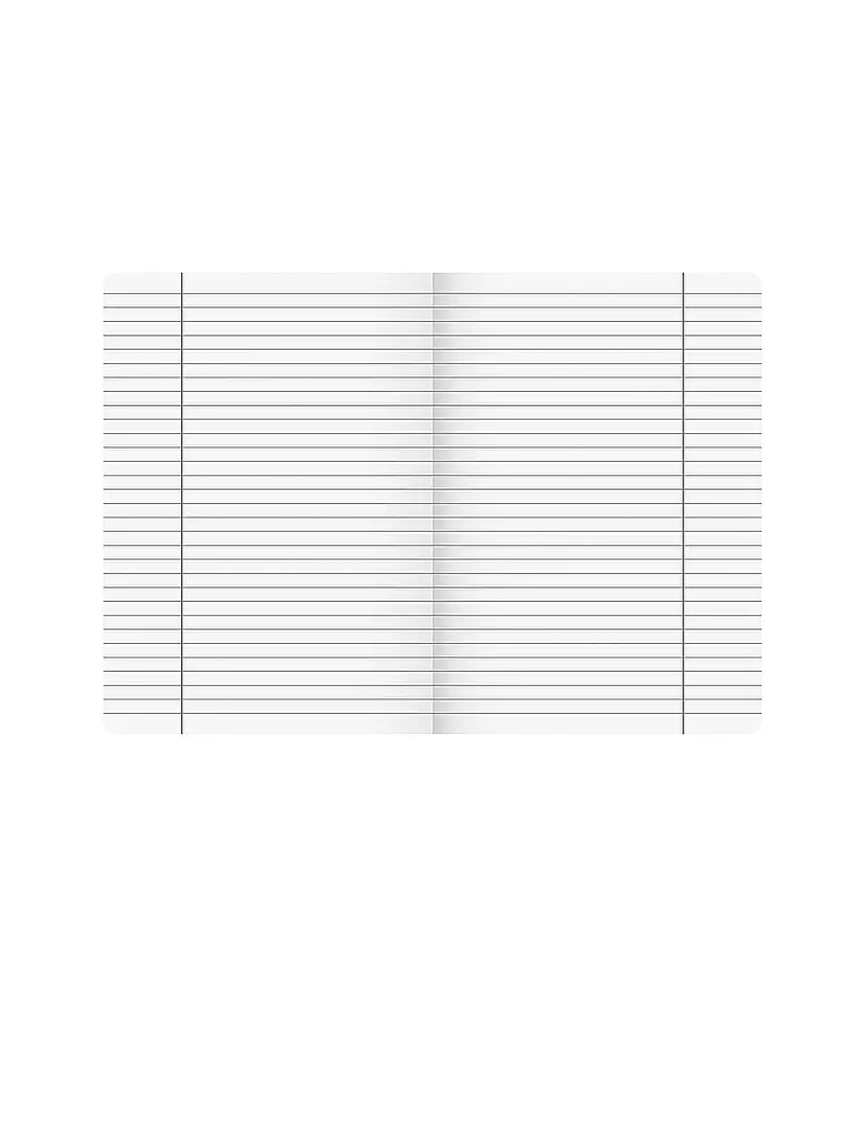 BRUNNEN VERLAG | Quaderno A4 a righe con margine di correzione 9mm 20 fogli | Senza colore