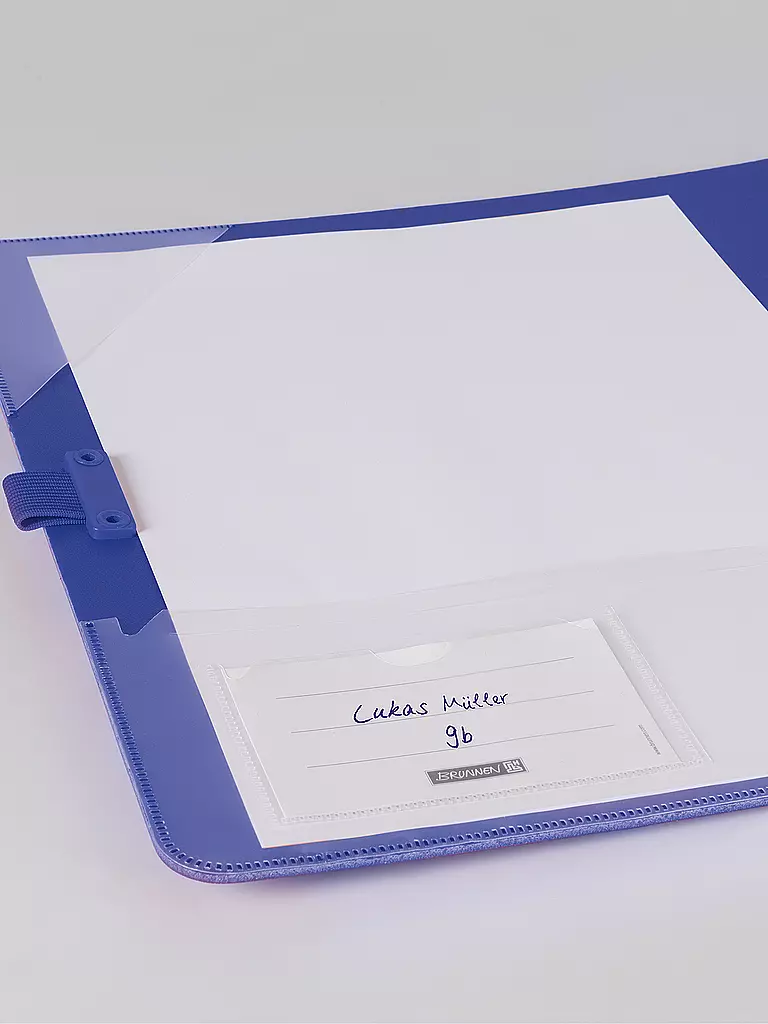 BRUNNEN VERLAG | Raccoglitore PP 7 cm blu | Senza colore