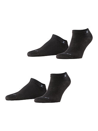 BURLINGTON | Calzini sneaker da uomo EVERYDAY, confezione da 2, 40-46, nero