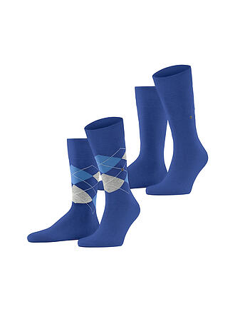 BURLINGTON | Calzini da uomo EVERYDAY, confezione da 2 paia, taglia 40-46, blu notte