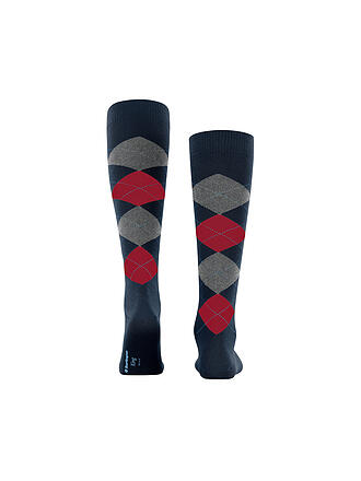 BURLINGTON | Calze al ginocchio da uomo KING 40-46 blu marino