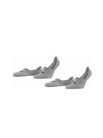 BURLINGTON | Füsslinge da uomo EVERYDAY, confezione da 2, grigio chiaro