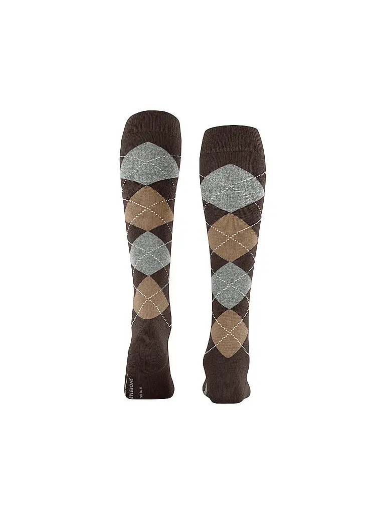 BURLINGTON | Calze al ginocchio da donna MARYLEBONE marrone scuro | 