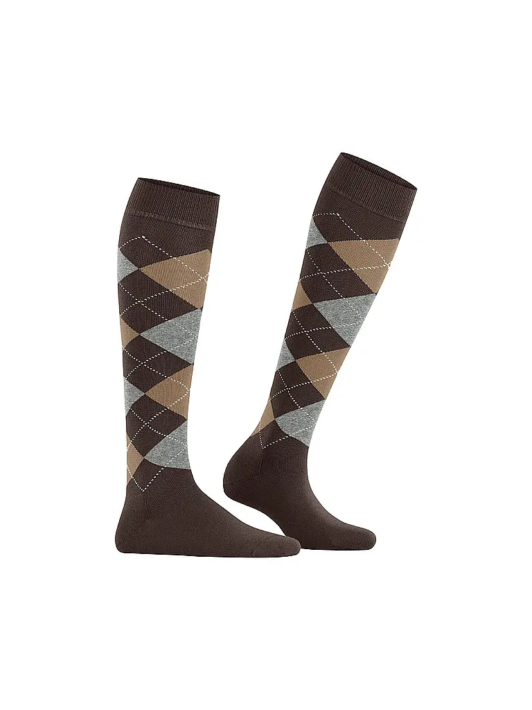 BURLINGTON | Calze al ginocchio da donna MARYLEBONE marrone scuro | 