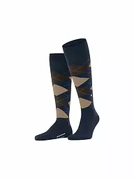 BURLINGTON | Calze al ginocchio da uomo EDINBURGH 40-46 nere | Blu scuro