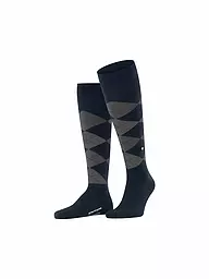 BURLINGTON | Calze al ginocchio da uomo EDINBURGH 40-46 nere | Blu scuro