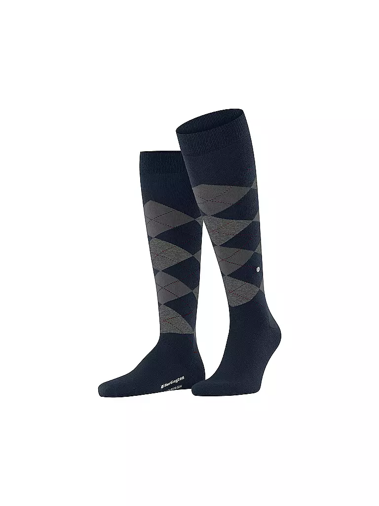 BURLINGTON | Calze al ginocchio da uomo EDINBURGH 40-46 blu navy | Blu scuro