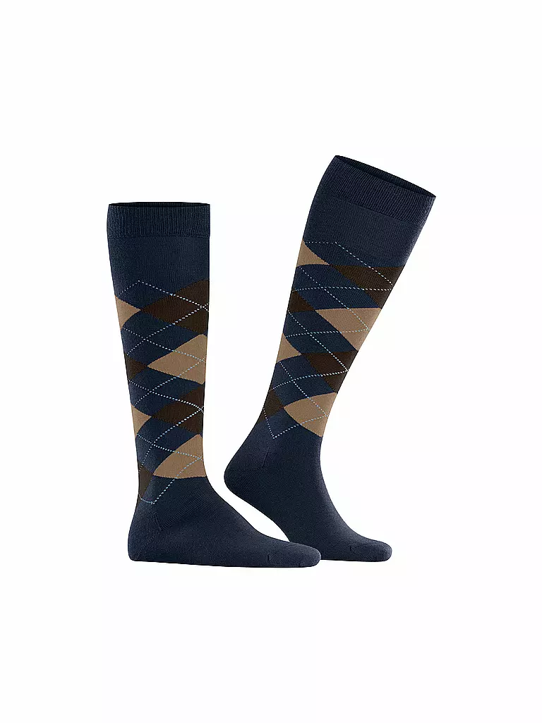 BURLINGTON | Calze al ginocchio da uomo EDINBURGH 40-46 blu navy | 