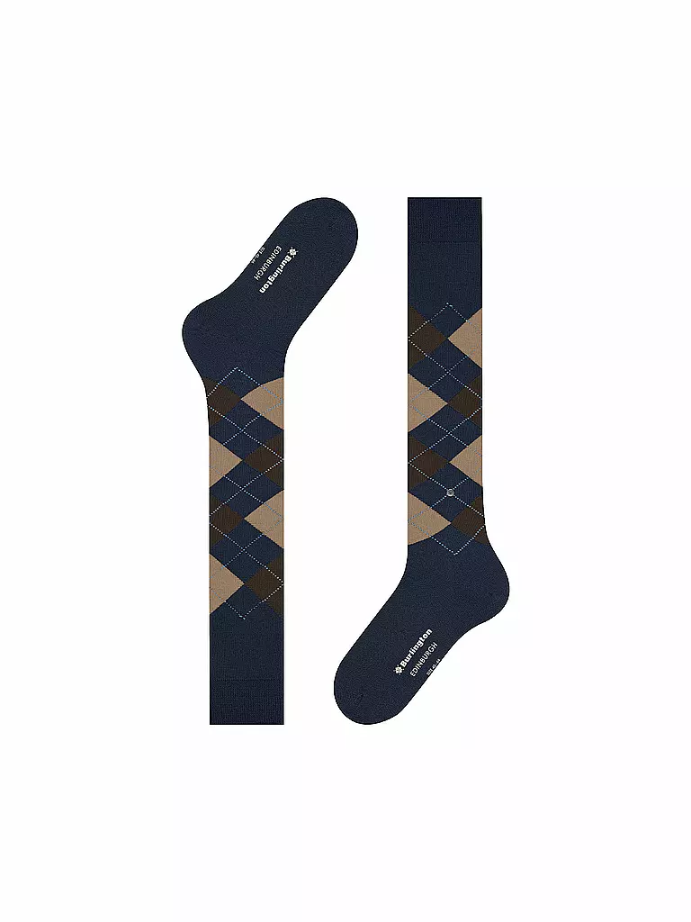 BURLINGTON | Calze al ginocchio da uomo EDINBURGH 40-46 blu navy | 