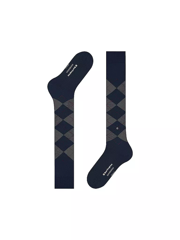 BURLINGTON | Calze al ginocchio da uomo EDINBURGH 40-46 blu navy | 
