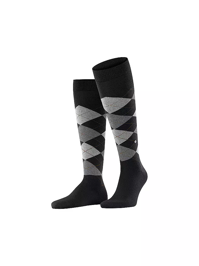 BURLINGTON | Calze al ginocchio da uomo EDINBURGH 40-46 nere | Nero