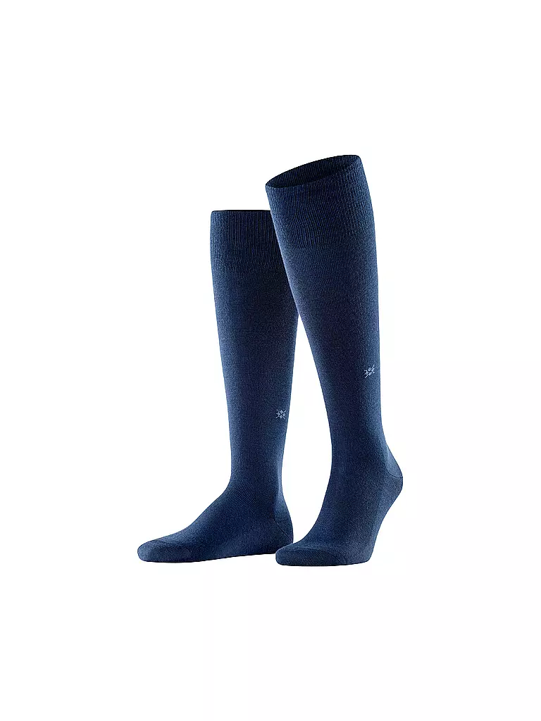 BURLINGTON | Calze al ginocchio da uomo LEEDS 40-46 blu navy | Blu scuro