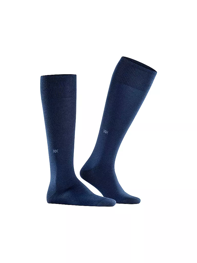 BURLINGTON | Calze al ginocchio da uomo LEEDS 40-46 blu navy | 